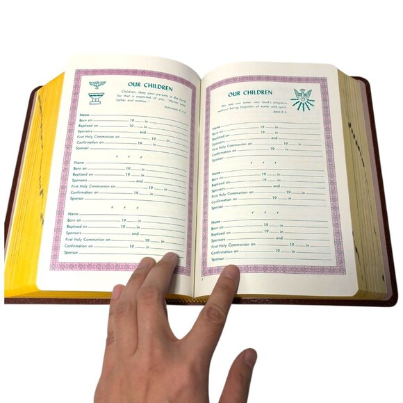 Vintage 1992 Saint Joseph Edition of the New American Bible Brown Soft Cover - Picture 11 of 14